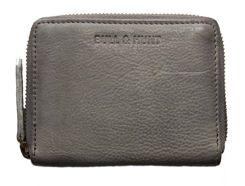 Bull & Hunt Zip Wallet midi steel