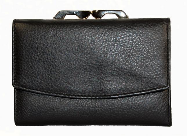 Damenbügelbörse Klassik schwarz Damenbügelbörse Klassik schwarz