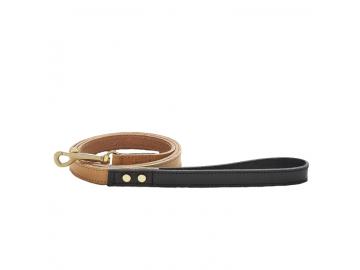 Hundeleine Rocco natur / schwarz