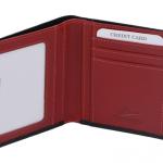 Kartentasche schwarz/ rot