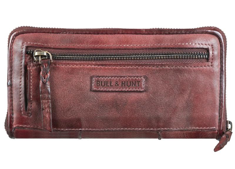 Bull & Hunt Zip Wallet burgundy